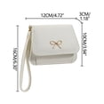 thumbnail image 3 of Women's Lychee Pattern Soft Leather Bowknot Coin Purse, Card Holder Mini Handbag for Everyday Carry, 3 of 6