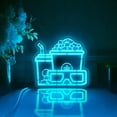thumbnail image 4 of Home Theater Led Light Box, Dimmable Neon-Like Light Signs USB Power for Wall Decor Bedroom Decoration, Color Flow Effect (WxH) 16"x14", 4 of 5