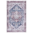 thumbnail image 3 of SAFAVIEH Tucson Jayla Oriental Machine Washable Area Rug, Navy/Red, 4' x 6', 3 of 13