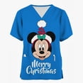 thumbnail image 4 of Blusa médica con estampado navideño de Mickey Mouse, talla 5xl, uniforme de manga corta, uniforme de médico y enfermera, blusas de trabajo para centros de revisión para niños, 4 of 4