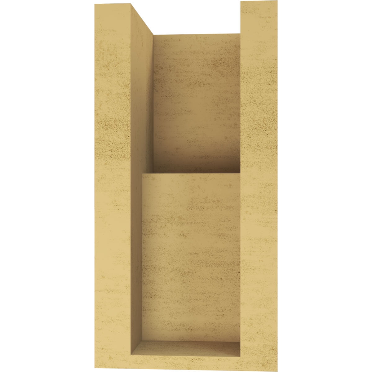 5"W x 5"D x 10"H Wide Chapel Hill Rough Cedar Woodgrain TimberThane Corbel, Primed Tan