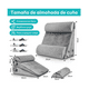 thumbnail image 3 of Juego De 4 Almohadas   Lab.G Ajustables De Cuña Para Cama, Gris Claro, 3 of 5