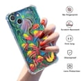 thumbnail image 2 of Fluorescent Mushrooms Case for iPhone 14 Plus,Aesthetic Art Design Pattern Soft Full TPU Bumper Cover, 2 of 5