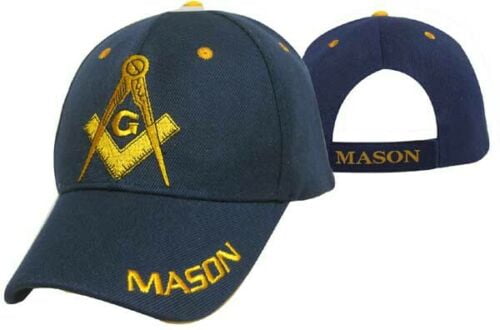 Dark Navy Blue Mason Masonic Freemason Feather Eggs Style Cap Hat CAP962 