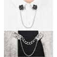 thumbnail image 3 of HTOOQ Pull Clip Fermoirs Collier Clip Chaîne Châle Broche Blouse Clip Vintage 5Pcs, 3 of 6