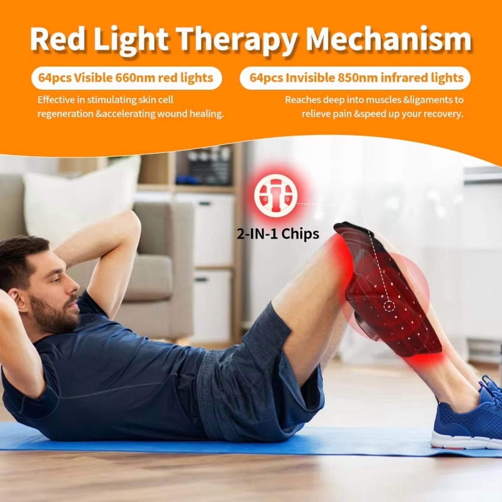 iKeener Red Light Foot Care Device - Soft, Portable, and Perfect for Sports & Outdoor Adventures
