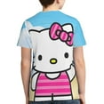 thumbnail image 2 of Hello Kitty T Shirts For Girls Boys, 3d Print Cartoon Graphics T Shirt, Youth Crewneck T-Shirt, Unisex Short Sleeve Top Tees Age 4-16 Years, 2 of 7
