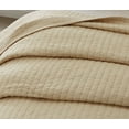thumbnail image 4 of Quilt Set Queen Size, Bedspread Quilted Bedding Set, Reversible Lightweight Coverlet Set for All Season, 3 Pieces (Beige, 1 Quilt, 2 Pillow Shams), 4 of 7