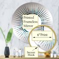 thumbnail image 3 of Designart "Dreamlike River Map of USA" Usa Map Starburst Round Wall Mirror - Map Oval Printed Decorative Mirror - Multiple Color Options, 3 of 5
