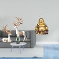 thumbnail image 2 of Escultura de ciervo, estatua decorativa de resina, figura de animal, reno, estatua de Buda de mesa, meditación, Bodhisattva, adecuada para dormitorio,, 2 of 8