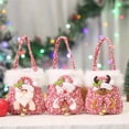 thumbnail image 2 of Pink Christmas Gift Bag Christmas Eve Portable Apple Bag Xmas Candy Bag Noel Fruit Packaging Box Navidad Creative Gift Bag, 2 of 4