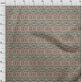 thumbnail image 3 of oneOone Cotton Flex Fabric Leaves & Floral Block Printed Fabric 1 Yard 40 Inch Wide, 3 of 4