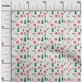 thumbnail image 1 of oneOone Cotton Poplin Twill White Fabric Merry Christmas Fabric For Sewing Printed Craft Fabric By The Yard 56 Inch Wide-JDD, 1 of 4
