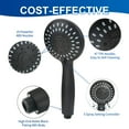 thumbnail image 2 of Memotoo High Pressure Shower Head with Handheld, Shower Head and Hose Set for Bath Taps, 5 Spray Setting Powerful Shower Eco Flow Shower Water Supply Pipeline, Matte Black, 2 of 9