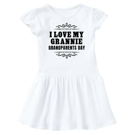 

Inktastic Grandparents Day I Love My Grannie Gift Baby Girl Dress