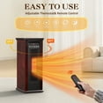 thumbnail image 5 of LifePlus 24" Tower Heater Infrared Quartz Electric Space Heaters 1500W Portable Wood with Remote, 5 of 8