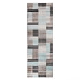 thumbnail image 2 of Superior Modern Geometric Fire Retardant and Anti-Static Indoor Runner Rug, 2'7"x8', Rivulet, 2 of 6