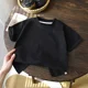 thumbnail image 3 of Camiseta de manga corta de algodón puro para niños, niñas, bebés, ropa de verano, nuevo estilo, camisetas para niños pequeños, 3 of 5