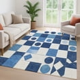 thumbnail image 6 of Addison Rugs Mayfield Premium Machine Washable Transitional Geometric Blue Rectangle Rug, 8' x 10', 6 of 6