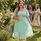 thumbnail image 2 of GRACE & GRANDEUR Vestido de Verano Elegante con Flores para Mujeres Talla Grande 2X Verde Claro, 2 of 7