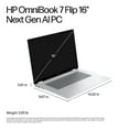 thumbnail image 6 of HP OmniBook 7 Flip 16" 2-in-1 AI Laptop - Intel Evo Platform Powered by Intel Core Ultra 7 258V - Copilot+ PC - 3K OLED Touchscreen - 32GB Memory - 1TB SSD - Windows 11 Home, 6 of 7
