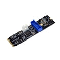 thumbnail image 4 of Tarjeta adaptadora M.2 a USB 3,0 frontal de 19 pines, tarjeta de expansión, 2 puertos, convertidor de tarjeta de transferencia USB 3,0 para Hugo Tarjeta de expansion, 4 of 7