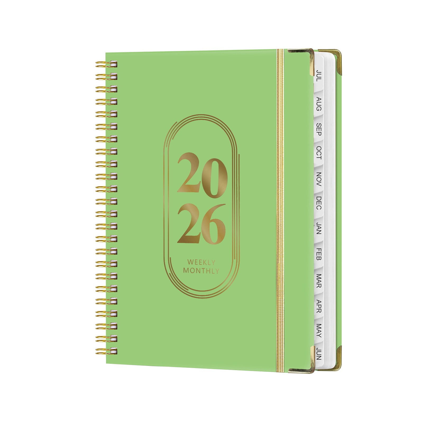 Chmadoxn Office & Stationery A5 Notebook Elastic Rope Work Sports Coil English Plan Notebook a Notebook