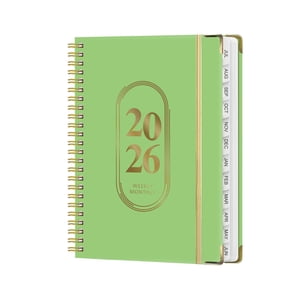 Chmadoxn Office & Stationery A5 Notebook Elastic Rope Work Sports Coil English Plan Notebook a Notebook