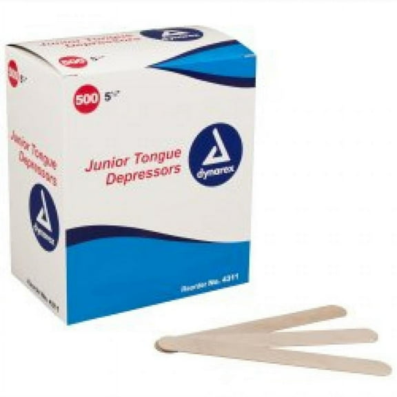 dynarex Junior Tongue Depressors, 500 Count
