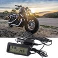 thumbnail image 3 of Langgg Mini Thermometer 12V Digital Backlight LCD Display Smart Black Casing Temperature Meter with 1.5M Sensor Cable, 3 of 8