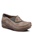 thumbnail image 2 of Spring Step L'artiste Burbank Leather Clogs for Women | Designer Hand-Painted Slip-On Shoes | Ladies Casual Platform Clog, 2 of 7