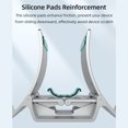 thumbnail image 3 of Graflsoa Universal Vertical Laptop Stand with Multi-Device Support, ABS & Silicone Build, Compact Design in Black/Silver Options, 3 of 7