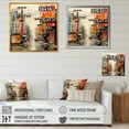thumbnail image 4 of Designart "Pop Art Collage of Beijing Cityscape I" Cityscapes Framed Wall Art Decor - Industrial Blue Beijing Bedroom Framed Canvas Wall Art, 4 of 6
