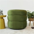 thumbnail image 6 of JERFIT Walden Velvet Swivel Chair Green Mid-Century Modern Accent Armchair for Living Room, Home Office, 6 of 9