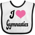 thumbnail image 3 of Inktastic I Love Gymnastics Girls Baby Bib, 3 of 4