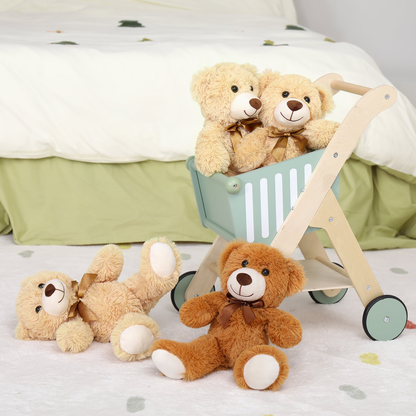 MorisMos 6 Packs Teddy Bear Baby Shower Bulk Teddy Bear Stuffed Animals