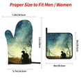 thumbnail image 3 of ZICANCN Oven Mitts and Pot Holders Sets,Retro Fairy Tale Forest Baking Sets Kitchen Heat Resistant 4 Pieces, 3 of 8