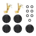 thumbnail image 1 of Miangastore Range Control Knob Black 5Pcs 2In Round Plastic Replacement, 1 of 8