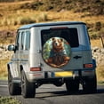 thumbnail image 5 of Susaid Maple Meditating Bear Print Water Proof Spare Tire Cover Wheel Tire Dust-proof Cover Fit Trailer, RV, SUV and Many Vehicle-14 inch, 5 of 6