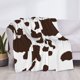 thumbnail image 3 of Fotbe Brown Cow Manta de Franela con Estampado, Manta Ultrasuave para Cama, Sofá, Auto, Hipoalergénica y Antibolitas-80"x60", 3 of 6