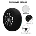 thumbnail image 3 of Kdxio Spare Tire Cover for RV Trailer, Waterproof Wheel Cover,Camper Spare Tire Cover Fit for Rv SUV Truck Travel Trailer -Dancing African Womans, 3 of 8