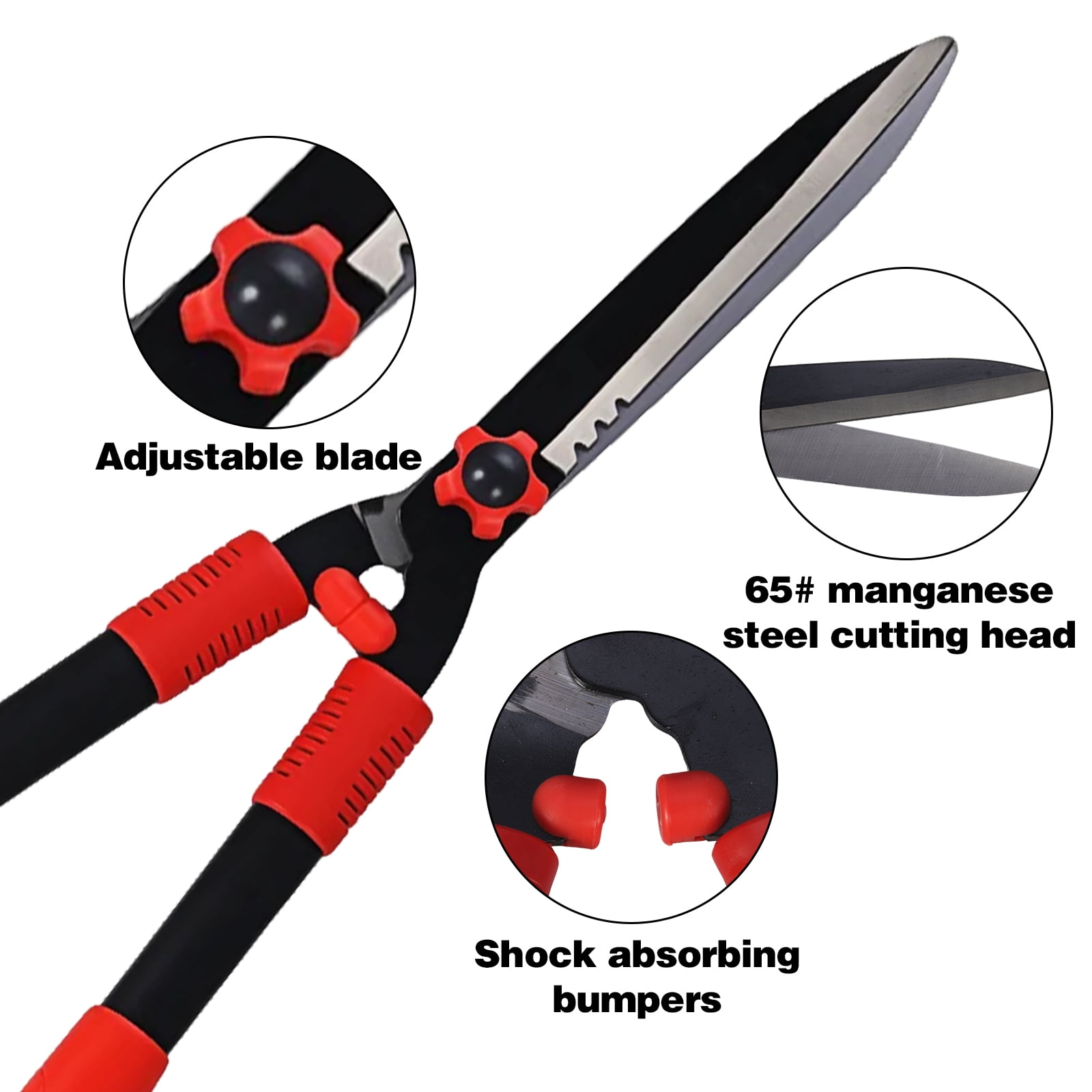 Paddsun Lopper, Hedge Shear & Pruner Combo Set, 3-Piece Retractable Pruning Shears Heavy Duty Tree Shrub & Bush Care Kit for Lawn Garden & Yard