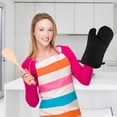 thumbnail image 2 of KONTONTY 1Set Pot Holding Pad Silicone Oven Mits for Home Users in Heat Insulation, 2 of 8