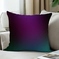 thumbnail image 3 of LALILO Throw Pillow Covers Purple Teal Blue Green Border Art Black Cushion Cover 18" x 18", 2 Pack, 3 of 6