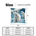 thumbnail image 5 of Bear Elegant Velvet Bed Pillow Covers Set - Decorative Pillows with Unique Patterns, Chair Pillow Covers - 16x16, 18x18, 20x20 inches for Any Occasion - Set of 2 Items, 5 of 6
