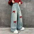 thumbnail image 5 of RUTAYY Toddler Girls Wide Leg Jeans With Elastic Kids Pants Outdoor Trousers Relaxed Fit Infants Pants, 5 of 7