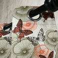 thumbnail image 4 of Ambesonne Garden Grommet Curtain, Poppies and Butterflies, 50" x 54", Orange Black Khaki, 4 of 6