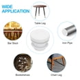 thumbnail image 6 of Uxcell Plastic Tubing End Caps, Round Hole Plug Insert for Round Iron Pipe Chair Leg White 5/8" 20, 6 of 6