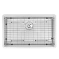 thumbnail image 2 of Ancona 30" Handmade Undermount Single Bowl Workstation Kitchen Sink with Accessories in Satin Stainless Steel, 2 of 6