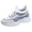 Blue, variant on Elastic Knit Sneakers for Women with Breathable Mesh Fashionable La𝖼e Up Sport Shoes Daliy Casual Work Walking Shoes Lightweight Comfortable Tennis Shoes for Back to College